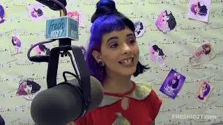 Singer Melanie Martinez in studio with Christine Richie at Fresh 102.7 in NYC 
