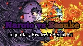 Naruto Uzumaki vs Sasuke Uchiha Pencil Sketch | Anime Drawing | Star Art Academy