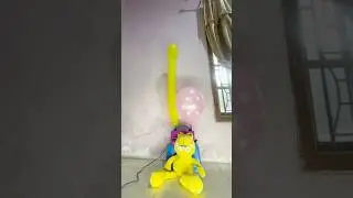 🟡🩷 ASMR YELLOW PINK BALLOON POP WITH MACHINE #asmr #satisfying
