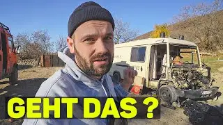 Wir kaufen einen (HALBEN) Mercedes Bus in Georgien.
