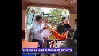 ONGC donated an ambulance for tribal healthcare project of India Tribal Care Trust. #ongc #csr #itct