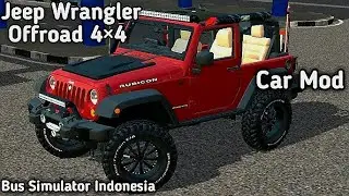Download Real Indian AXA WILLY Jeep Mod for Bus Simulator Indonesia Bussid v3.3.4