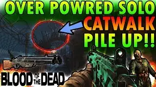 EASY SOLO JUMP IN CATWALK PILE UP GLITCH ON BLOOD OF THE DEAD!!(BO4 GLITCHES)