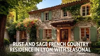 Rust and Sage French Country Residence in Lyon with Seasonal Charm