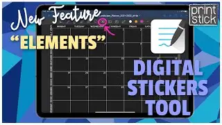 NEW GoodNotes Digital Stickers Feature! &ldquo;ELEMENTS&rdquo;