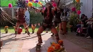 Danza fuego en festival de Día de muertos, Ixtapaluca Edo Mex, Nov 2025