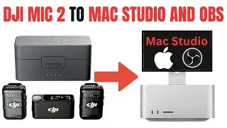 DJI Mic 2 для подключения к Mac Studio с помощью OBS