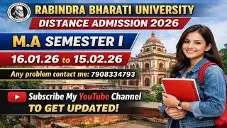 🔥🔥🔥 RBUDDE ADMISSION PORTAL REOPEN ON 16.01.26 to 15.02.26 // M.A SEMESTER I// #rbudde #7908334793🔥🔥