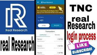 real Research login process 100% proof