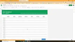 Google SHEETS:  Mod Template
