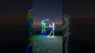 The Legend of Zelda ⚔️ What character next? #lightpainting #zelda #art #stopmotion