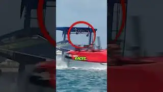 Rare Disaster in Sailing Race Flipping Boat (@captainzhengli) #shorts
