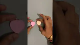 DIY Heart keychain #shortsfeed #diy #clay #subscribe #youtubeshorts #share #craft #art #handmade