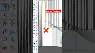 Making 3D Louver Facades in SketchUp with 1001bit #shorts #sketchup