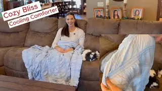 Cozy Bliss Cooling Comforter, cute, soft and COOL! #cozy #coolingblanket #cooling