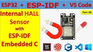 08 ESP32 Hall Sensor Read with ESP32 using ESP-IDF and Embedded C