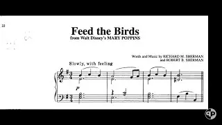 Feed the birds ( Mary Poppins ) – piano accompaniment