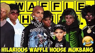 HILARIOUS WAFFLE HOUSE MUKBANG (IMVU) GETS GHETTO!!! 🧇😂