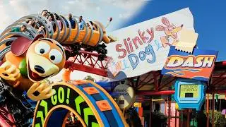 Slinky Dog Dash Full Ride POV - Hollywood Studios Disney World