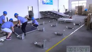 The installation video of  ballast roof mounting system