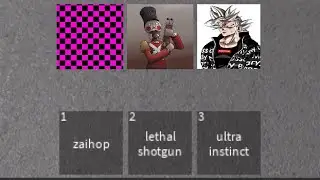 zaihop + lethal shotgun + ultra instinct... item asylum