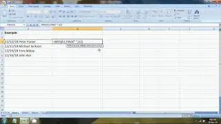 Find text in excel using MID(), LEN(), and FIND() functions 2018