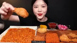 Crispy Cheese Sticks, Fried Chicken & CarboFire Noodles Mukbang |ASMR 🤤@EatwithBoki