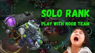 💀 Grock VENOM (Monitor Lizard Skin) &ndash; Solo Rank Carry with Noob Team LOL | Mobile Legends