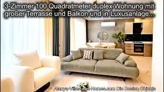 Zieh nach Alanya f&uuml;r immer! Ikamet ok! Super L&uuml;x super Preis! 3 Zimmer Duplex mit Terrasse f&uuml;r nur..
