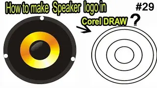 How to make speaker logo in corel draw