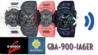 Casio G-Shock, G-Squad, Bluetooth link, Step tracker sports watch GBA-900-1A6ER, UNBOXING,4K