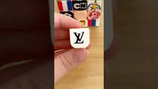 Drawing Louis Vuitton logo on the Rubik's Cube#drawing #diy #art #rubikscube #louisvuitton #trending