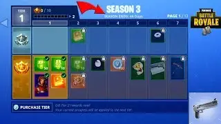 Fortnite Season 3 Gameplay + Hitting 200,000 Subscribers! (100 Tiers, New Weapons, 76 New Items)