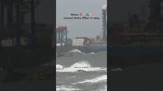 Waves ‼️ 🌊🌀😱Cyclone Motha Effect in vizag