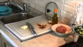Rigatoni con broccoletti romani e trito di manzo