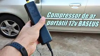 Compressor de ar portátil 12v BASEUS, Vale a Pena? Teste na Prática - Análise!