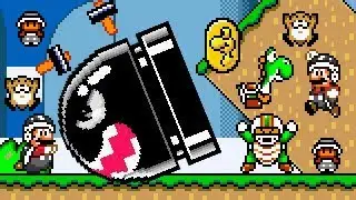 HAMMER SUIT in SUPER MARIO WORLD. HD