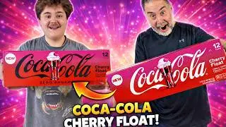 We Tried NEW Coca-Cola Cherry Float (Full vs Zero Sugar) &mdash; Worth It?!
