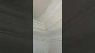 how to repair a bad installation of crown molding, huge joint gaps and screw holes