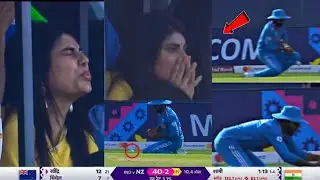 Jadeja Wife Rivaba Sad Reaction After Jadeja Drop Easy Catch on Shami Bowling Ind vs Nz world cup