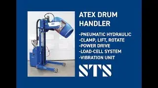 ATEX Pneumatic-Powered Drum Tipper (Model: STP05-RRH01-LC-Ex)