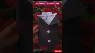 Last minute diy VALENTINE'S DAY card😨😱#youtubeshorts #viralshort #shortsfeed #fyp #shorts