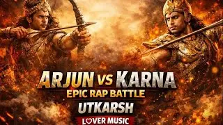 Karna vs Arjun | Kurukshetra Rap Battle | LOVER MUSIC #song #rap #karn #arjun 