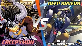 Creepymon vs Deep Savers -- Digimon TCG BT-23 Match Commentary