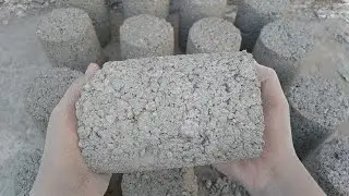 ASMR..Hand made pure cement gritty texture floor crumbling|Sleep Aid|Anxiety|