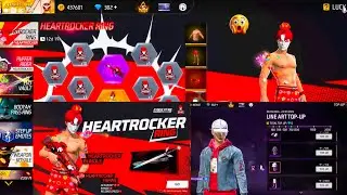 FREE FIRE NEW EVENT 🤩 Line Art Top-Up & Heartrocker Ring 😱 | Never Leave A Teammate.