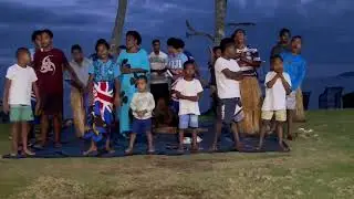 The staff and kids singing at Beqa Lagoon 10/22