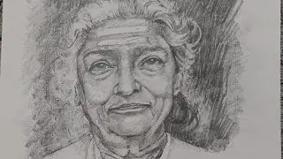 let's draw S. Janaki amma famous south indian singer 