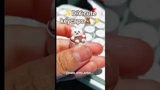 DIY: #keycaps 🐻#teclado #short #foamy #foamclay #parati  #keycap #clay #mini #foam  #cute