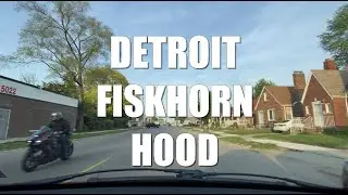 Driving Tour Detroit Michigan Fiskhorn Hood Violent Crime Rates Up 1,527% Above the National Average